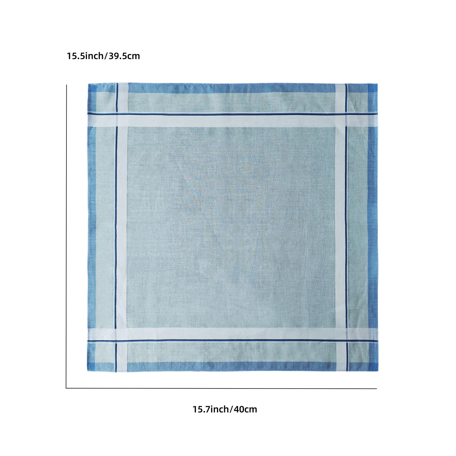 Handkerchief Cotton Men - 6 قطع مناديل جيب قطنية للرجال