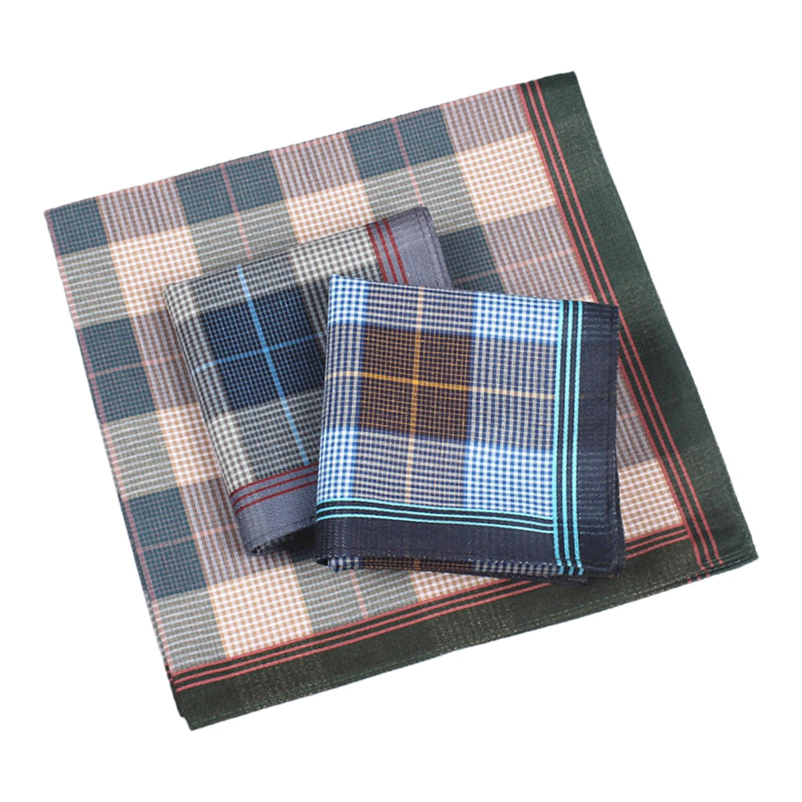 Handkerchief Cotton Men - 6 قطع مناديل جيب مربعة، مناديل