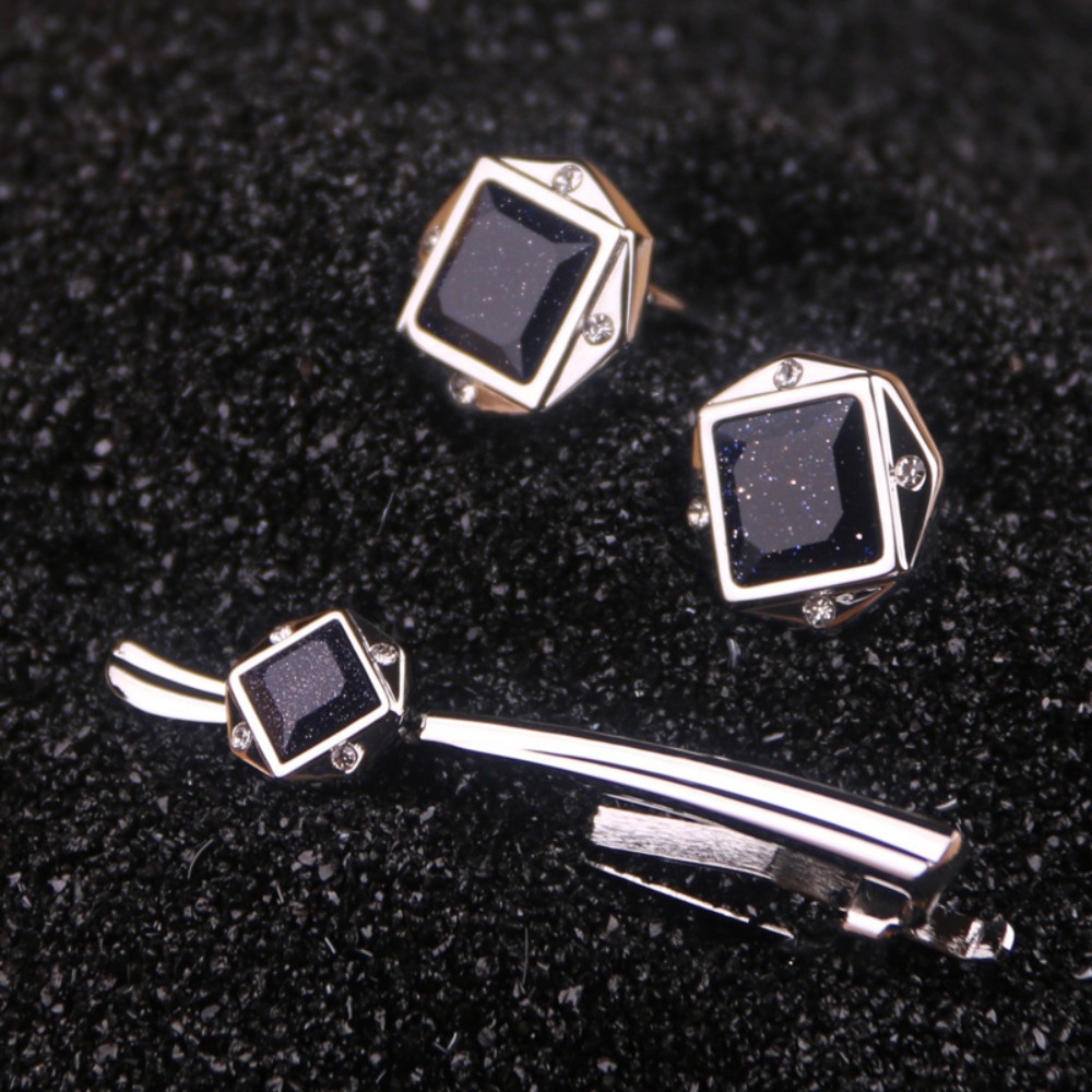 Tie Bar Set Gift - طقم مشبك ربطة عنق للرجال مع