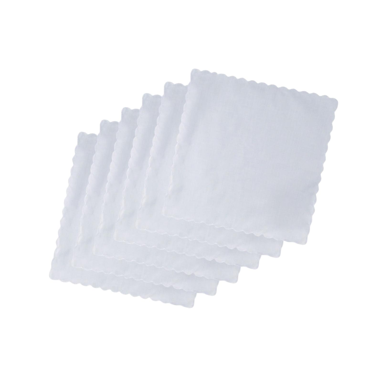 6 قطع مناديل قطنية للرجال والن - مراجعة Handkerchief Cotton Men وسعره
