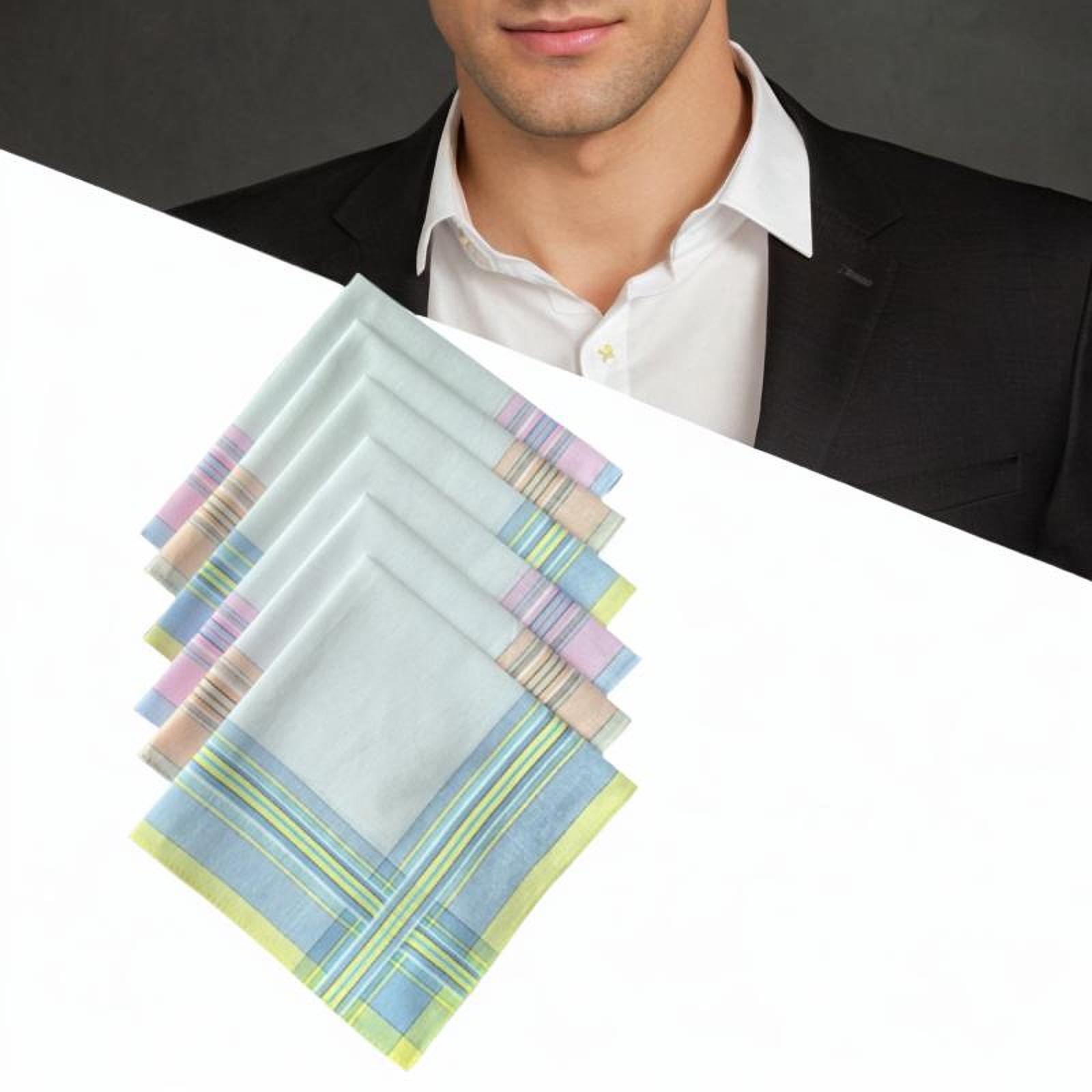 6 قطع مناديل قطنية للرجال بألو - مراجعة Handkerchief Cotton Men وسعره