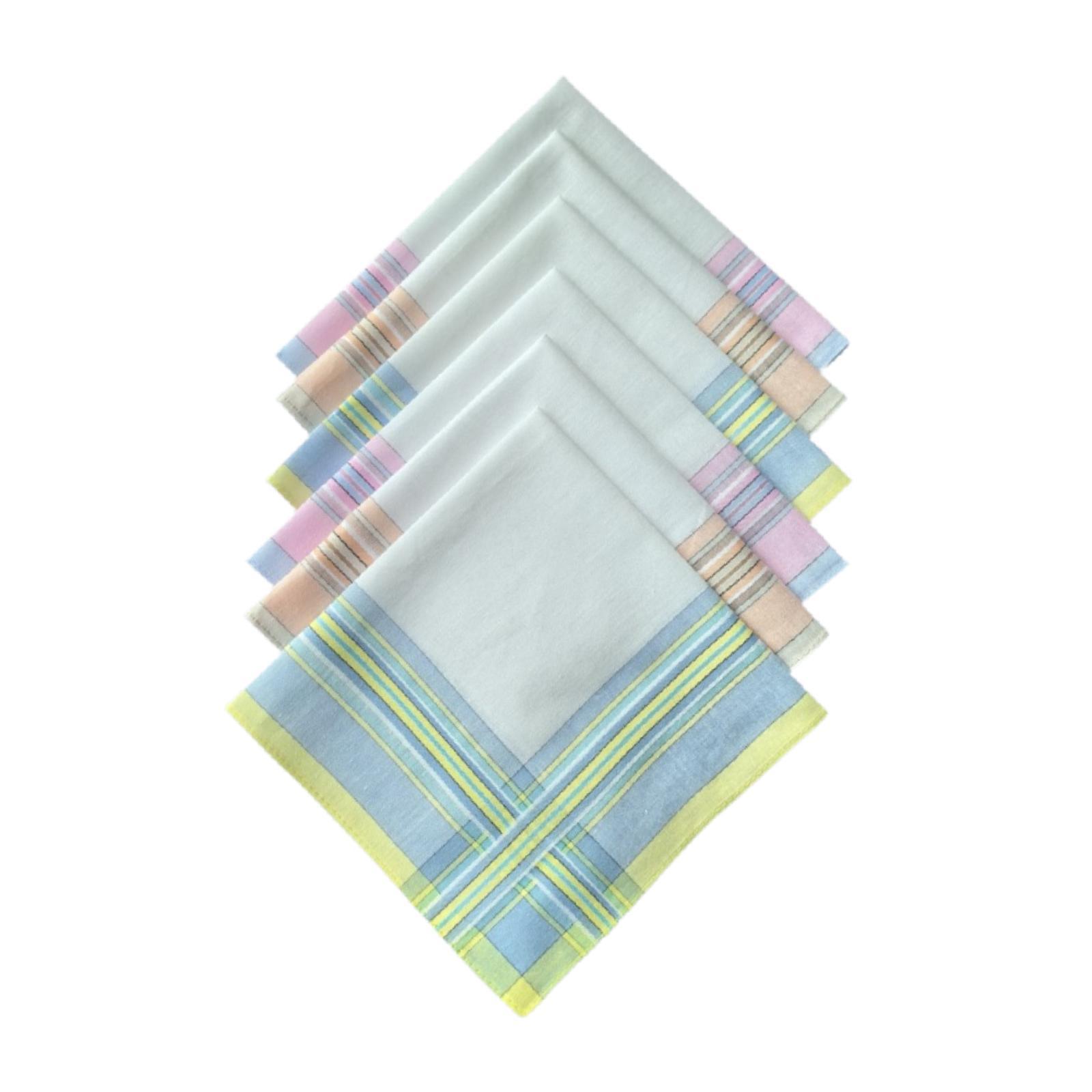 6 قطع مناديل قطنية للرجال بألو - مراجعة Handkerchief Cotton Men وسعره