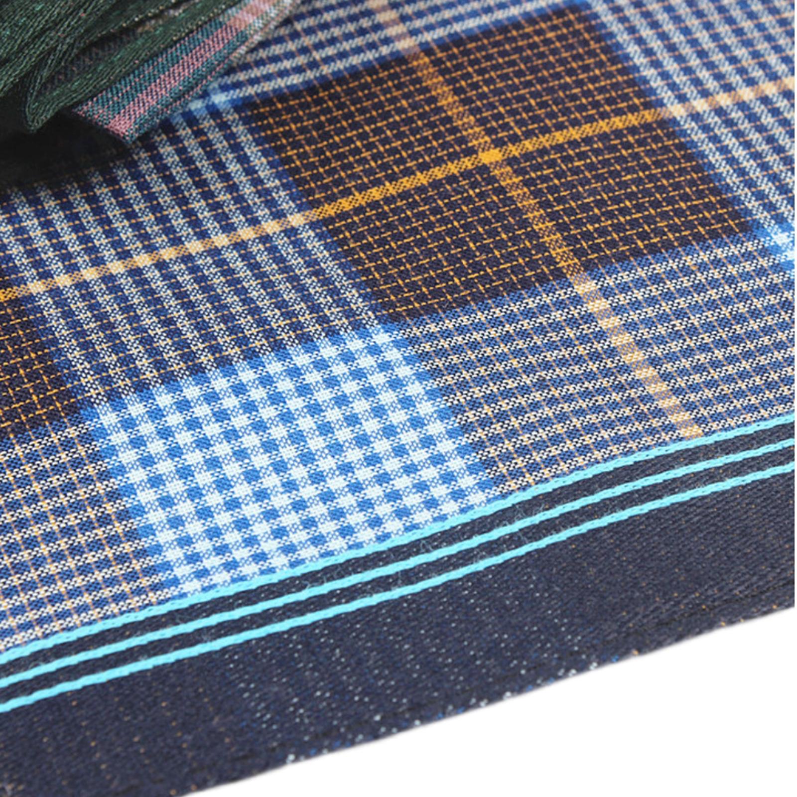 6 قطع مناديل جيب مربعة، مناديل - مراجعة Handkerchief Cotton Men وسعره
