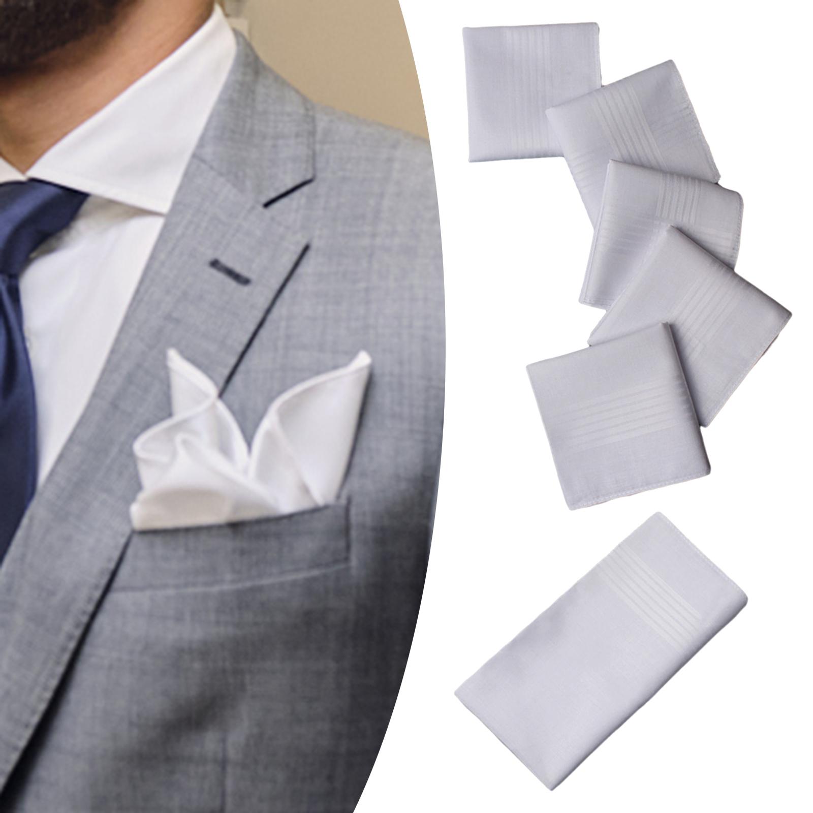 مجموعة من 6 مناديل رجالية ناعم - مراجعة Handkerchief Cotton Men وسعره