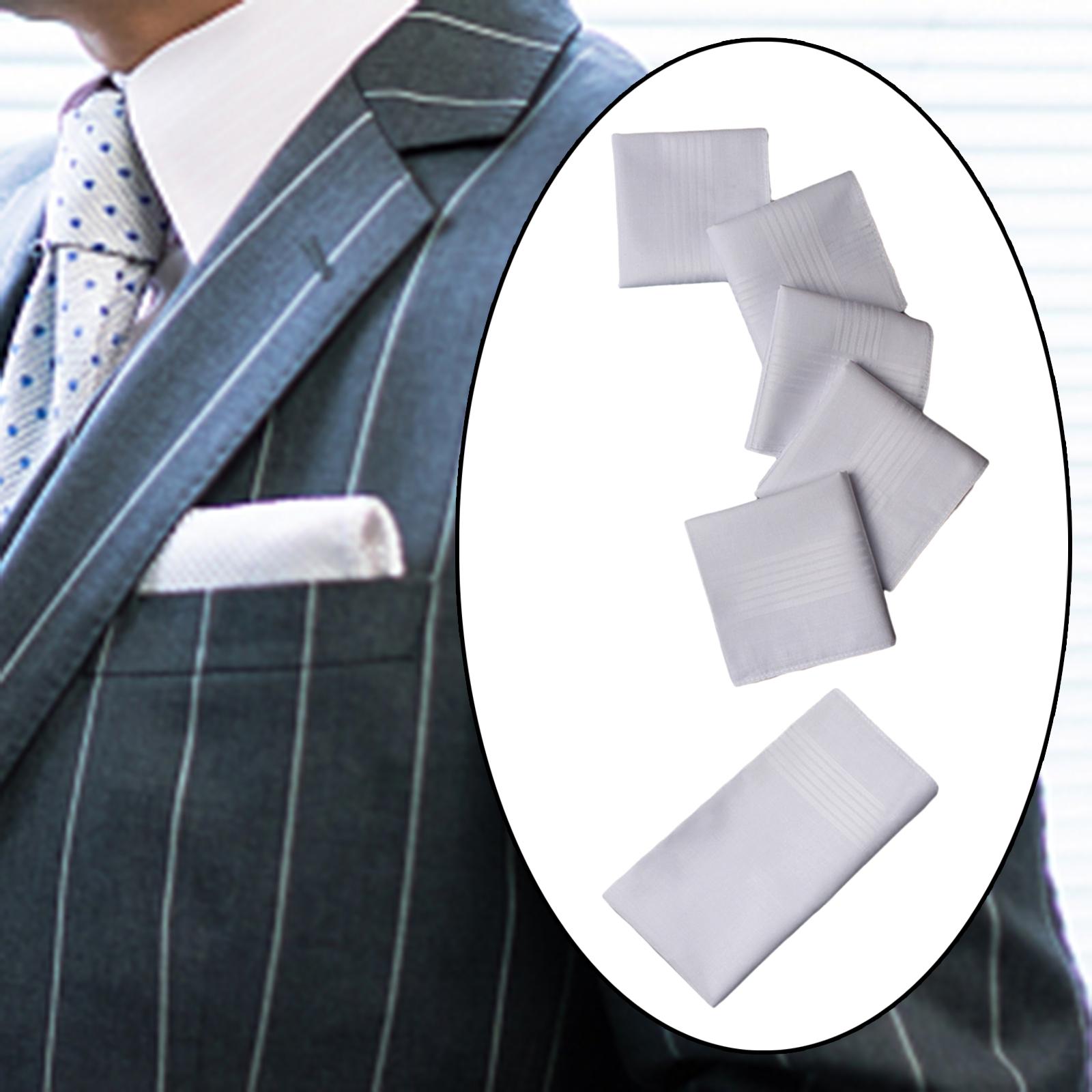 مجموعة من 6 مناديل رجالية ناعم - مراجعة Handkerchief Cotton Men وسعره