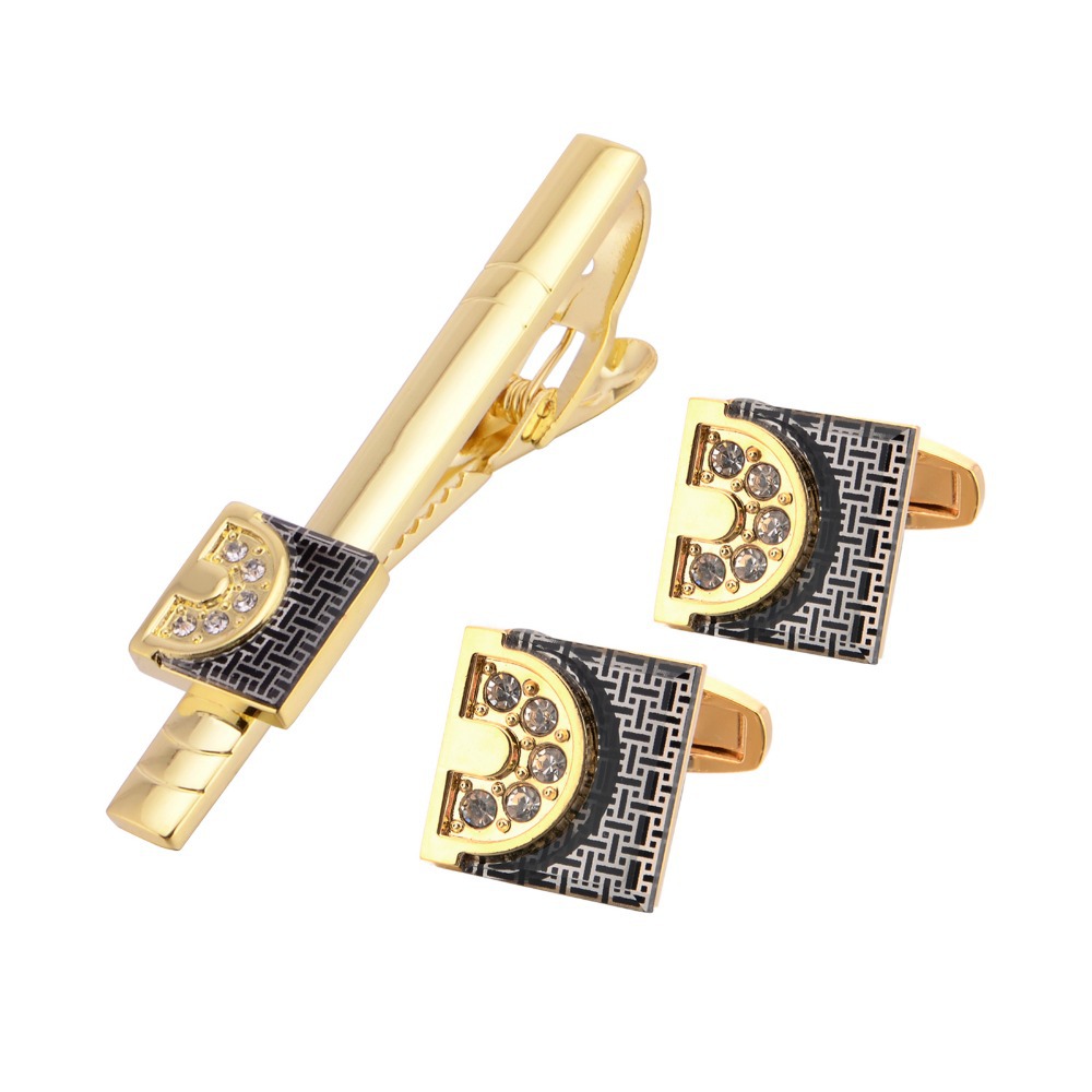 طقم أزرار أكمام ومشبك ربطة عنق - مراجعة Tie Bar Set Gift وسعره